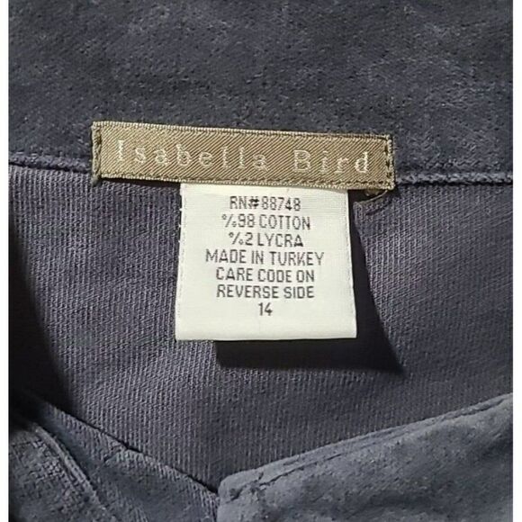 Anthropologie Isabella Bird Button Down Velour Shirt Jacket Womens Size 14 - Picture 3 of 3